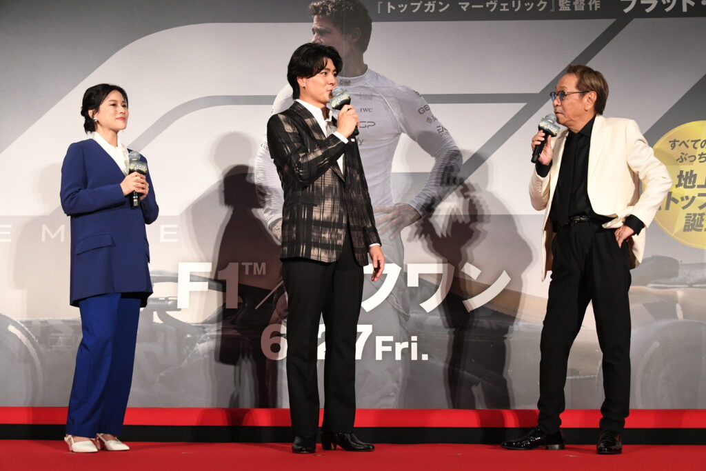 ★サブ1_舞台挨拶_0622映画『F1R／エフワン』ジャパンプレミア-1024x683 映画『F1(R)／エフワン』SixTONES森本慎太郎、堀内賢雄ほか豪華ゲストがレッドカーペットに集結！主演ブラッド・ピットからの特別メッセージ映像も到着！！＜ジャパンプレミアレポート＞