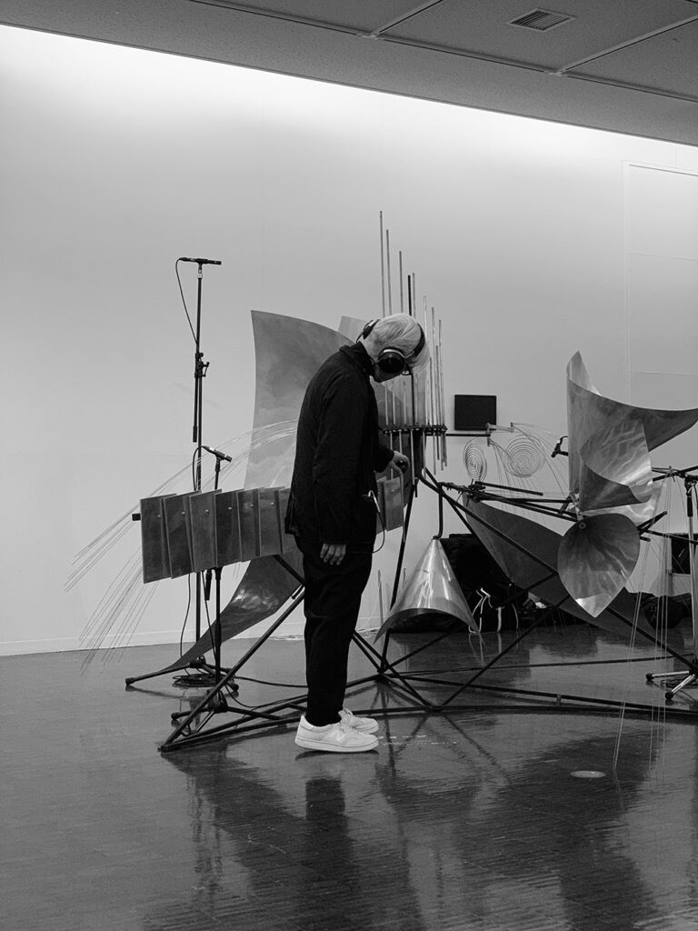 230831_②バシェの音響彫刻と坂本