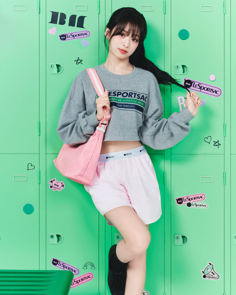 LeSportsac×BABYMONSTER-AHYEON-819x1024 レスポートサックジャパンが日本初のウェアコレクションをローンチ BABYMONSTERがブランドミューズに! ビジュアル・WEBムービー解禁